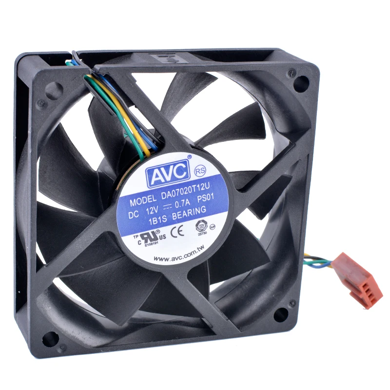 التبريد الثورة DA07020T12U 70 مللي متر مروحة 7020 70x70x20 مللي متر 7 سنتيمتر 12 V 0.70A الكمبيوتر وحدة المعالجة المركزية 4-سلك 4pin PWM حجم الهواء التبريد مروحة