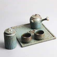 Тайваньская японская печь кунг-фу боковая кастрюля Kanshou чайный поднос Подарочный набор Керамический Ru печь чайный заварник