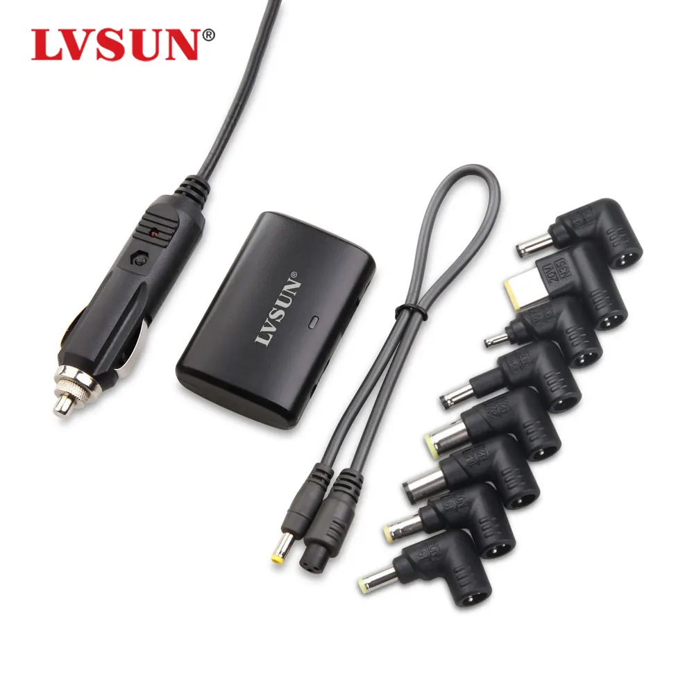 LVSUN 15 21V 65W Universal Laptop DC Power Adapter Notebook Car Charger