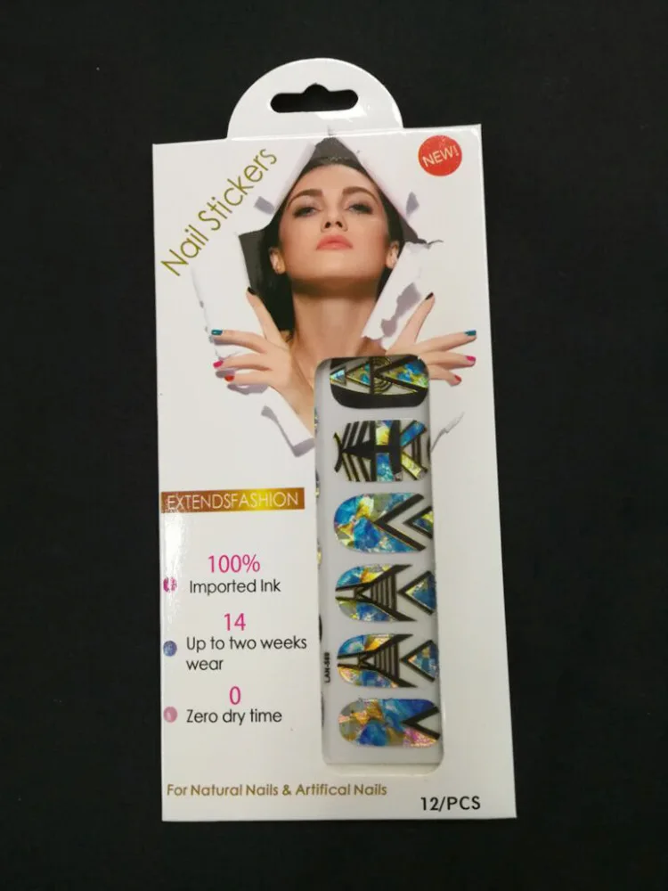 500 пакеты отличное Лаки для ногтей патч Супер тонкий полный ногтей Фольга Обёрточная бумага для беременных Для женщин ногтей Стикеры