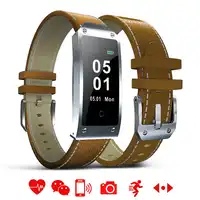 Rectangle LED Touch Smart Watch Men Fashion Multifunction Bluetooth Leather Bracelet LED Fitness Sports Women Camera Smartwatch