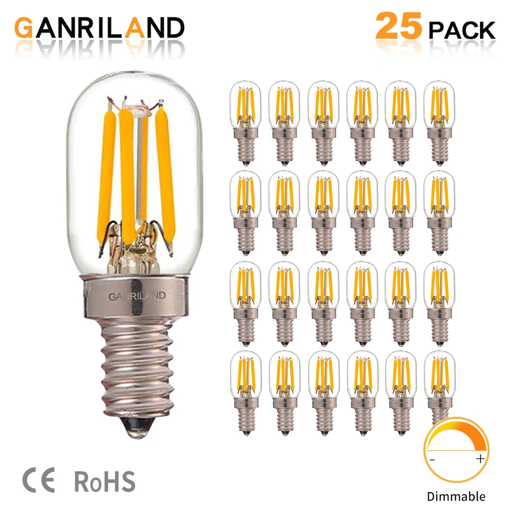 twintig elke dag Onafhankelijkheid Led E14 2w Dimmable 2200k | Refrigerator Light Bulb | E14 Refrigerator |  Filament Light - Led Bulbs & Tubes - Aliexpress