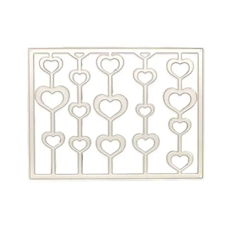 

Heart Frame Metal Cutting Dies Stencil DIY Scrapbooking Album Stamp Paper Card Embossing Crafts Decor