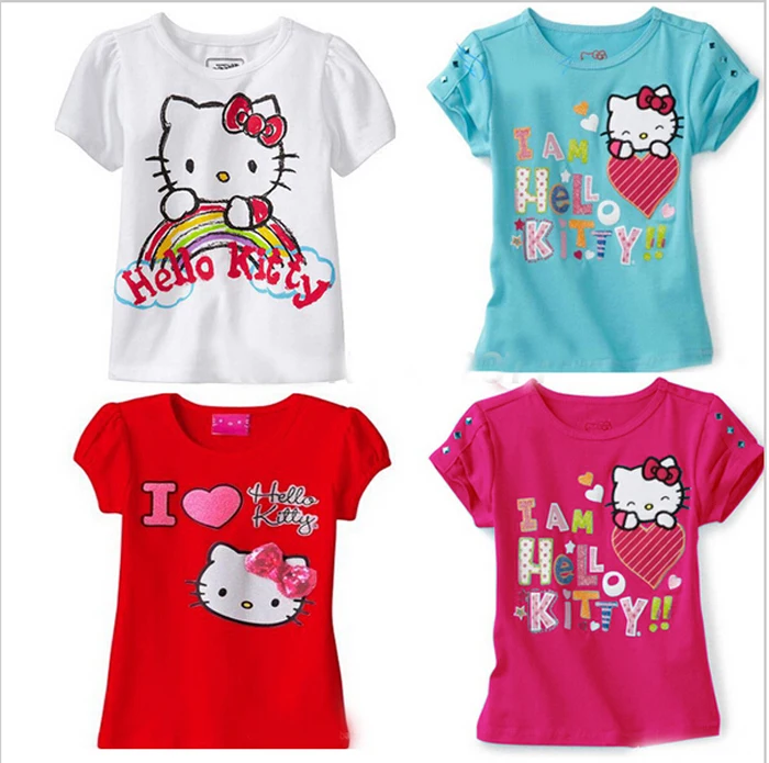 Aliexpress.com : Buy Clearance! Baby Girls Cartoon hello kitty T Shirt ...