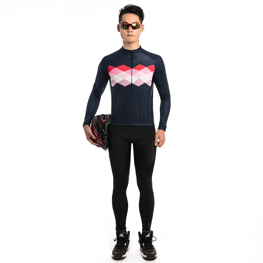 9D Pad Long Ropa Ciclismo Invierno Hombre Открытый Велоспорт Джерси Набор Джемперы для езды на горном велосипеде Bicicleta Одежда Мужская спортивная одежда SA16