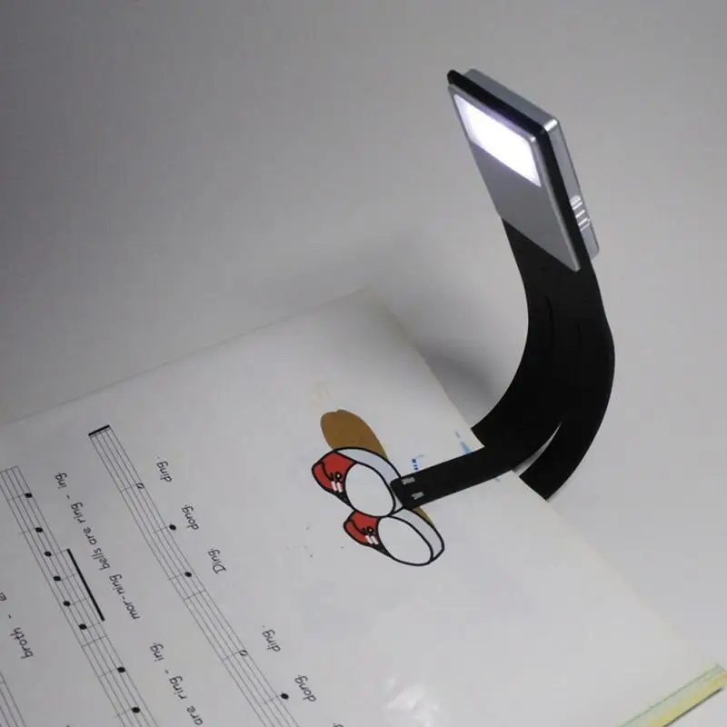 Портативный светодиодный светильник для чтения книг со съемным гибким зажимом, перезаряжаемая USB лампа для Kindle/чтения электронных книг