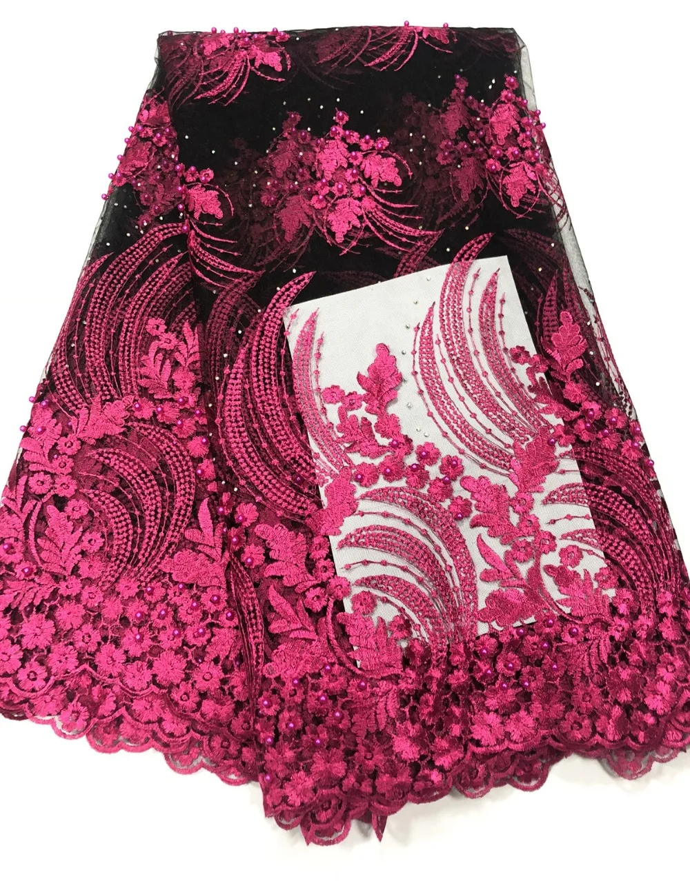 High Quality Nigerian Lace Fabrics 2018 African French Net Lace Fabric