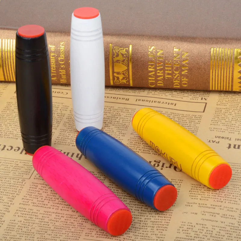 

Japanese desktop flip toys Mokuru Rollver decompression rod beech tumbler Desktop Fidget Stick Relieve Stress Focus Antistress