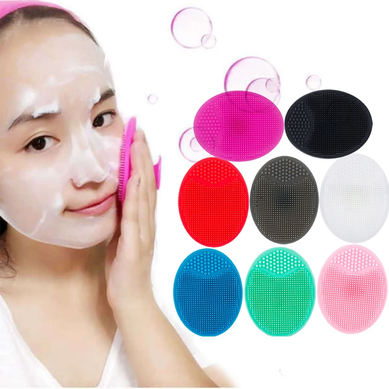 Silicone Cleansing brush Washing Pad Facial Exfoliating Blackhead Face Cleansing Brush Tool Soft Deep Cleaning Face Brush TLSM2