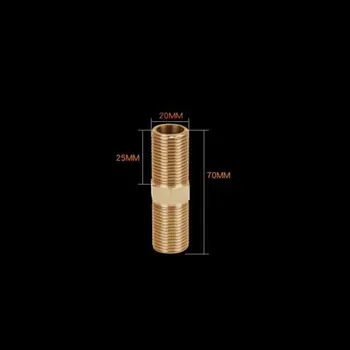 

1/2" BSP Male Thread 70mm Extension Tube Equal Brass Union Connector Pipe Fitting for Water
