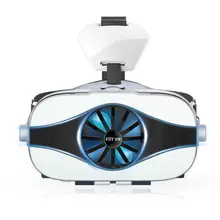 VR очки-наушники, очки виртуальной реальности, с вентилятором и гарнитурой, 3D очки для кино, игры, подходят для 4,0-6,33 дюймового мобильного телефона