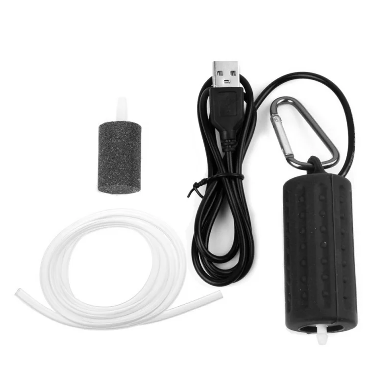 USB мини-фильтр для аквариума, кислородный воздушный насос для рыболовного бака, ультра бесшумный, высокоэнергоэффективный, аксессуары для аквариума - Цвет: B