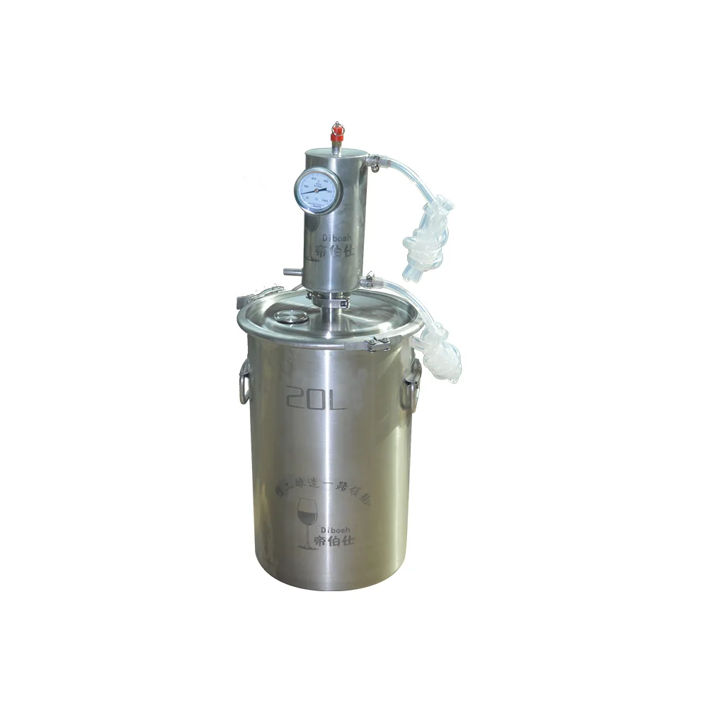 

20L Red Copper Moonshine Distiller Alcohol Extractor Home Wine Machine Distillery Used On Induction Cooker