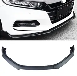 Углерода волокно вид переднего бампера для губ Защитная крышка отделка 3 шт. Honda Accord 2018