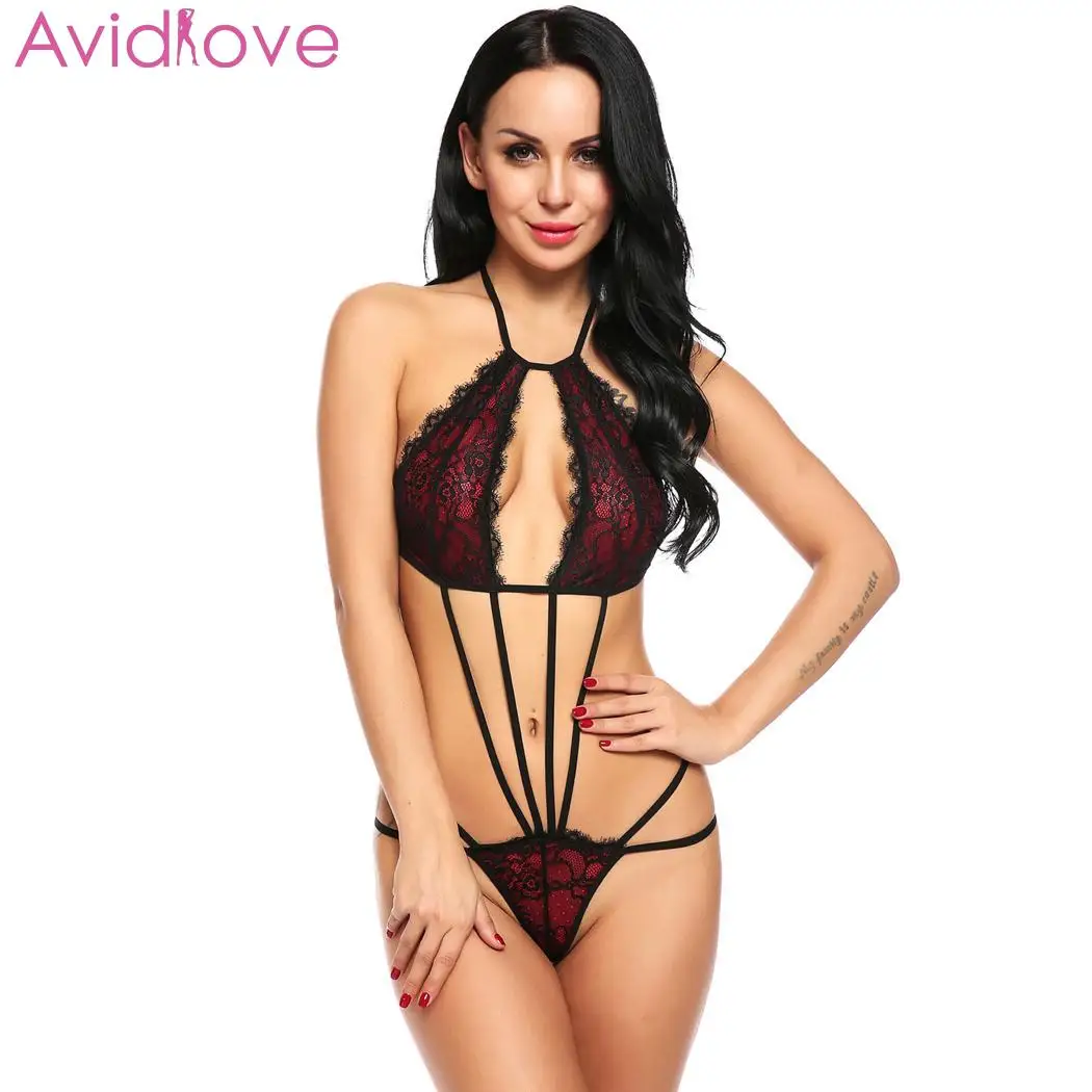 Avidlove экзотическое женское сексуальное цельное нижнее белье кружевное с