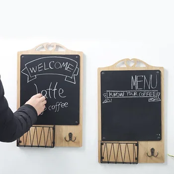 

Coffee Menu Tea Signs Wi- Fi Bar Beer Art Posters Coffee Cafe Wall Blackboard with Holder 47.3*30cm