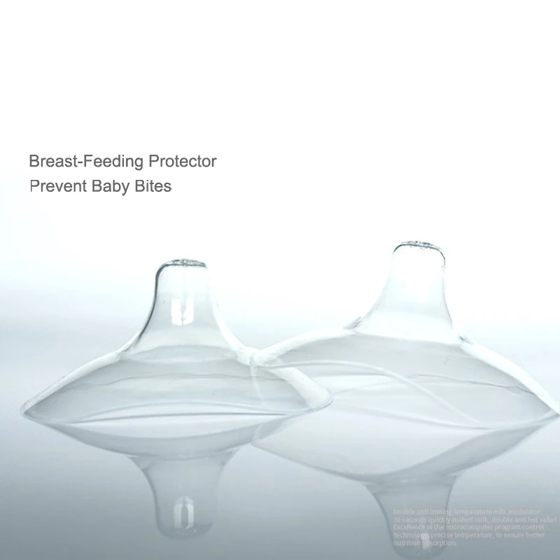 CMbear High quality Manual Or Electric Breast Pump Accessories 2 PCS Silicone Nipple Protective cover breast-feeding protector