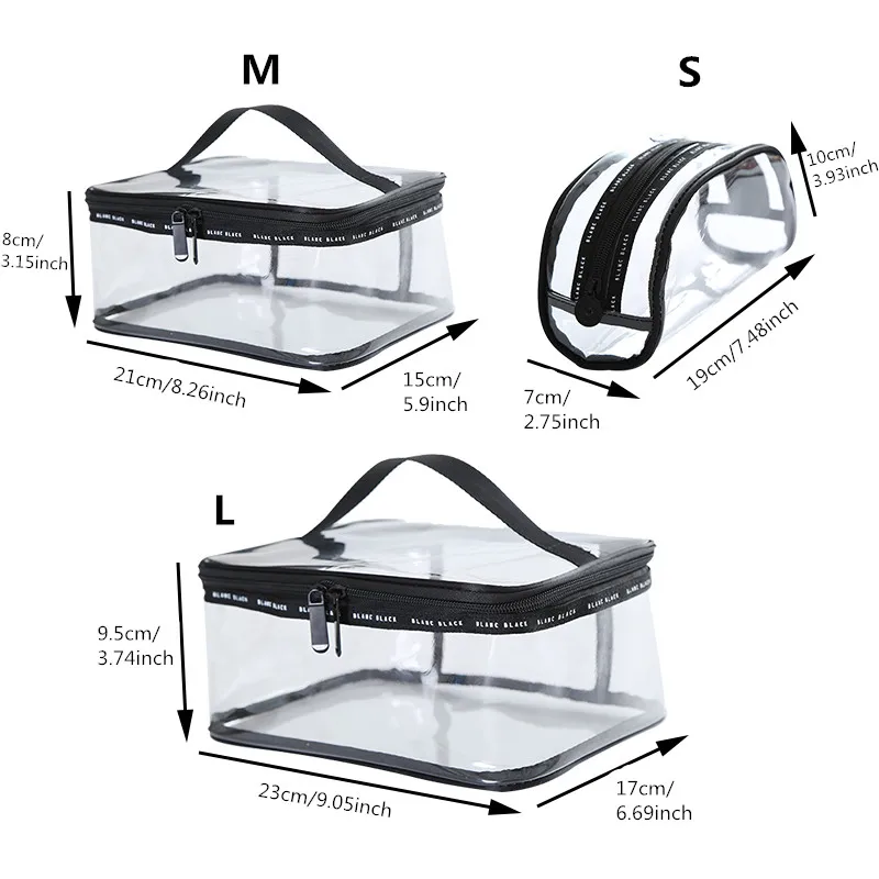 Прозрачные косметички из ПВХ для женщин, для путешествий, водонепроницаемый, прозрачный, моющийся, органайзер, косметичка, косметичка, чехол, аксессуары, принадлежности