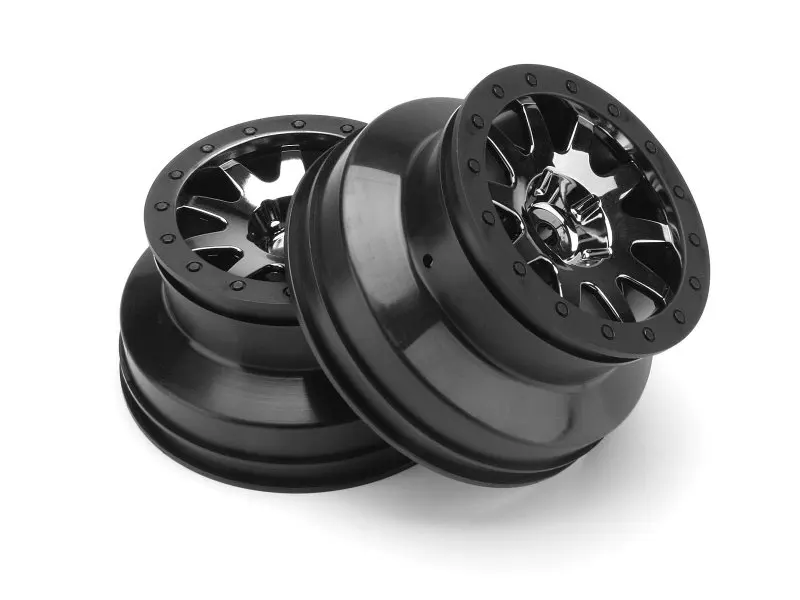 HPI 103817 Blitz Flux MK.10 WHEEL BLACK CHROME (4.5mm OFFSET/2pcs