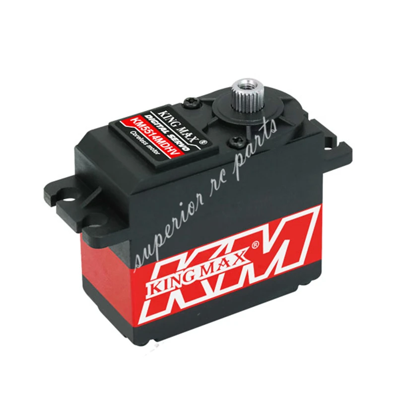 

KINGMAX KM5514MD 59g 15kg.cm Metal Gear Digital High Voltage Servo for T-Rex 550/600 Swashplate 1/10 Car