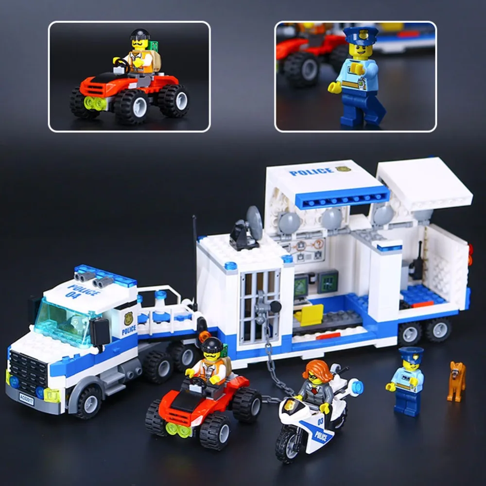

Lepin 02017 City Police Series The 60139 Mobile Police Command Car Building Blocks Bricks Kids Toys Christmas Birthday Gifts