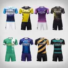 Custom Jersey Soccer Jerseys Football Uniforms Sets Sublimation Football Teams Shirts 100% Polyester Breathable Football Kits long sleeve soccer sets football jerseys and pants and jacket tracksuit training suit kids to adult football custom uniforms