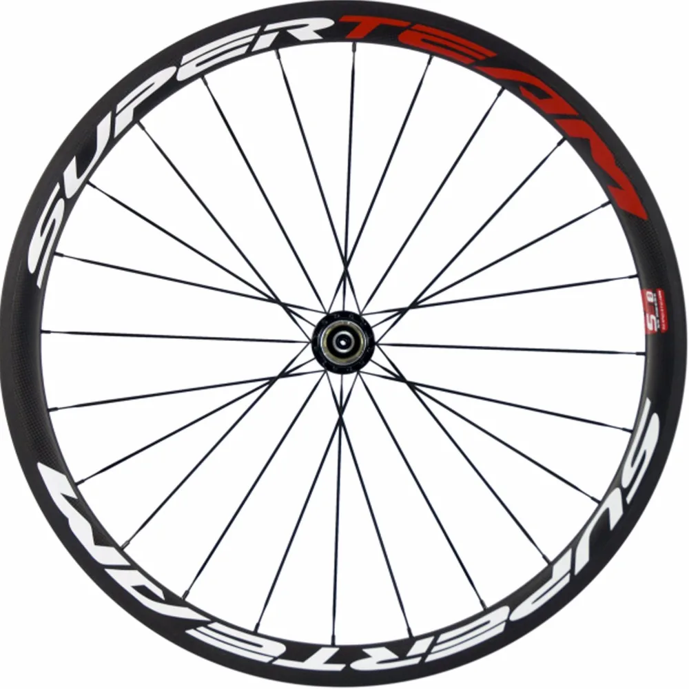 Clearance SUPERTEAM 700C Full Carbon Road Wheelset 38mm Clincher Carbon Wheels China R13 Racing Bicycle Wheel 2