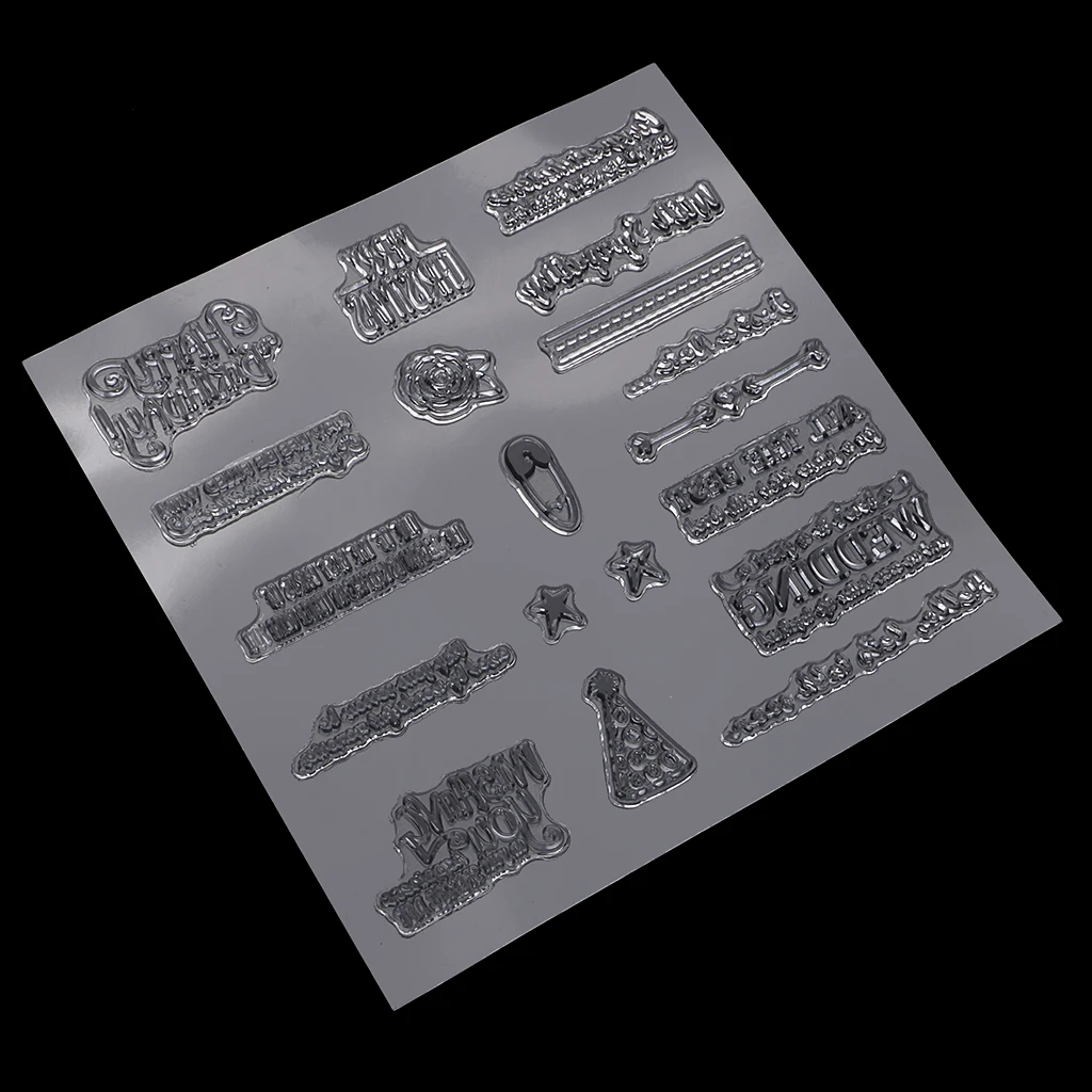 Many Style Butterfly Flower Best Wishes Clear Rubber Stamps for Card Making Decoration Scrapbooking Photo Album Diary