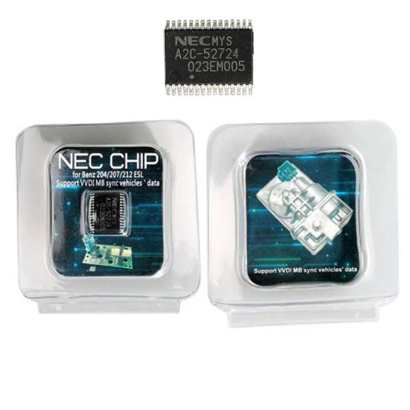 

RIOOAK Transponder A2C-45770 A2C-52724 NEC Chips for Mercedes Benz W204 207 212 for ESL ELV