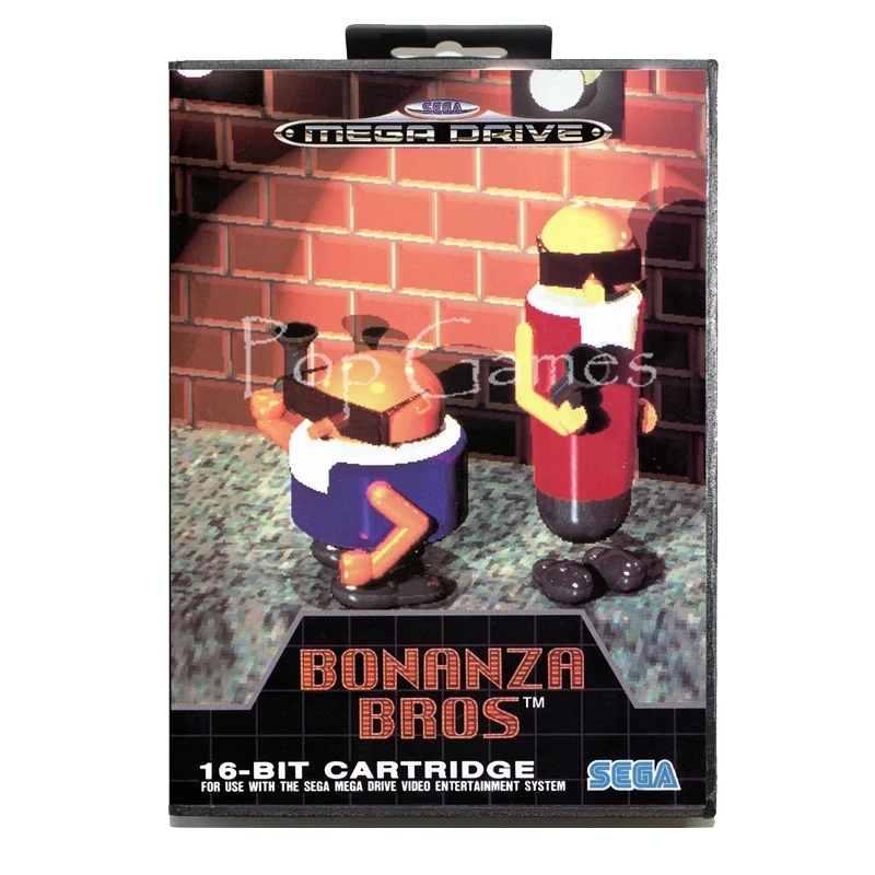 Bonanza братья с коробка коробкой для 16 бит Sega MD карточная игра Mega Drive Genesis игровая