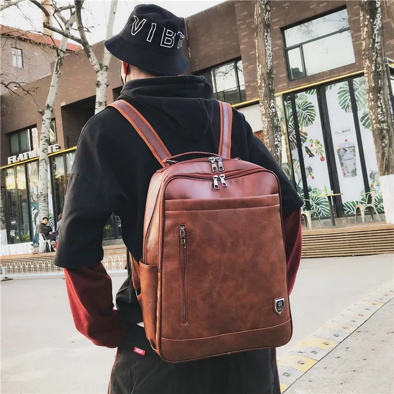 Beste Mode Pu Man Laptop Rugzakken Notebook Handtas Voor Macbook Pro Retina Lenovo Dell Hp Asus Meisjes Reizen Laptop Rugzak