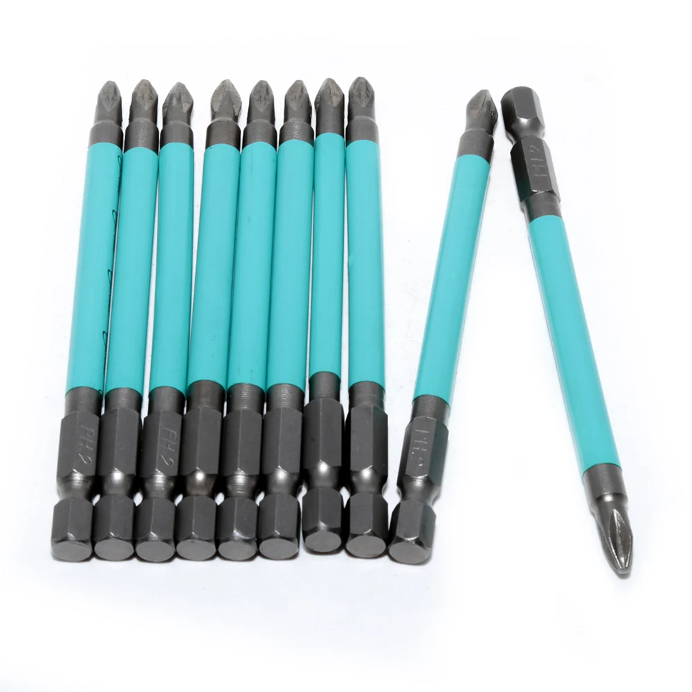 New 10PC 1/4" Hex Anti Slip Long Reach Electric Screwdriver