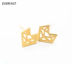 Everfast 1 пара тенденции контур лиса заклепки животного серьги букле d oreille модные Aretes аксессуары и украшения для Для женщин дети