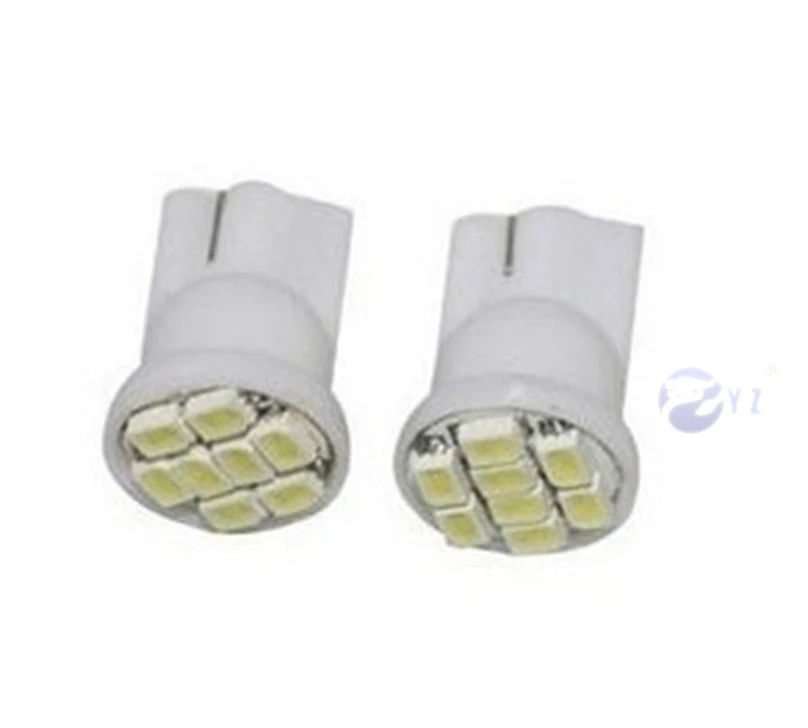 100 шт. Акция светодиодные T10 8 smd 1206 светодиодов 8SMD Внутреннее освещение автомобиля