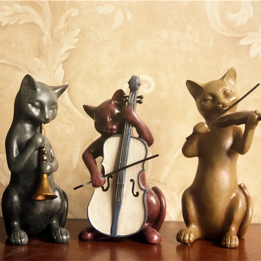 New Three European Cat Suit Home Furnishing Bibelot Jewelry Ornaments Music Creative Birthday Gift Gift Gifts Gift Creativegift Birthday Aliexpress