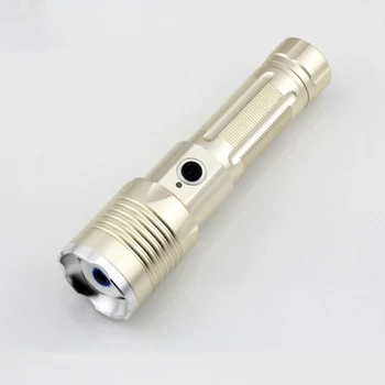 

Xm-l T6 1000lm Aluminum Waterproof Zoomable Led Flashlight Torch Light For 18650 Aaa 26650 Rechargeable Battery 2 Modes