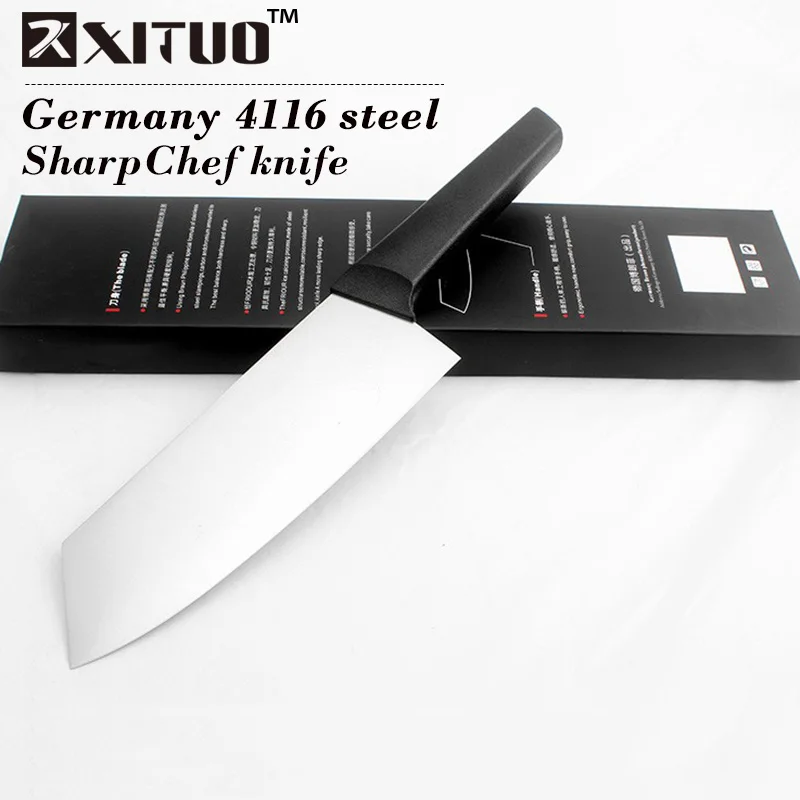 

XITUO 8" inch kitchen knive 4116 Stainless steel Germany sprofession Chef Knife 58HRC Utility Cleaver Filleting Knives Best gift