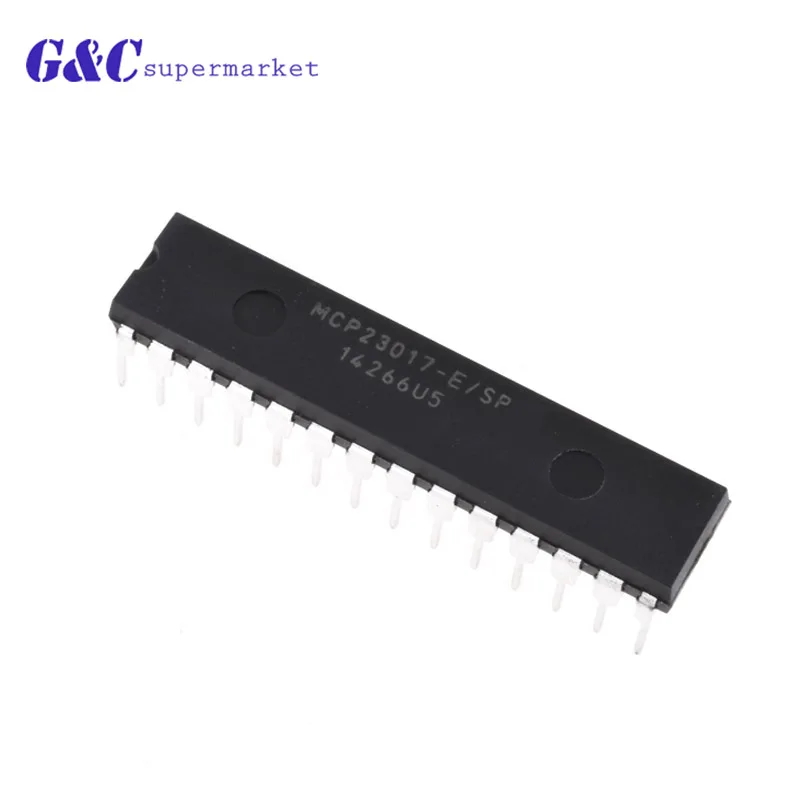 MCP23017 16-бит MCP23017-E/SP DIP-28 I/O расширитель с I2C межсоединений интегральных схем