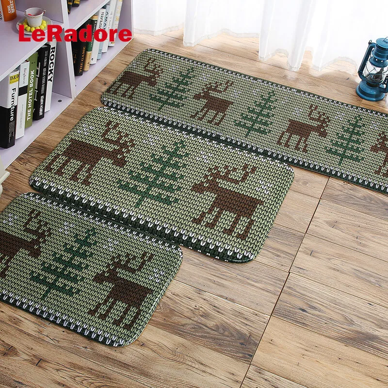 LeRadore фланелевый длинный коврик для кухни коврик для ванной коврик для пола Придверный коврик для дома коврик для ванной абсорбирующий коврик для спальни 450*1200 мм