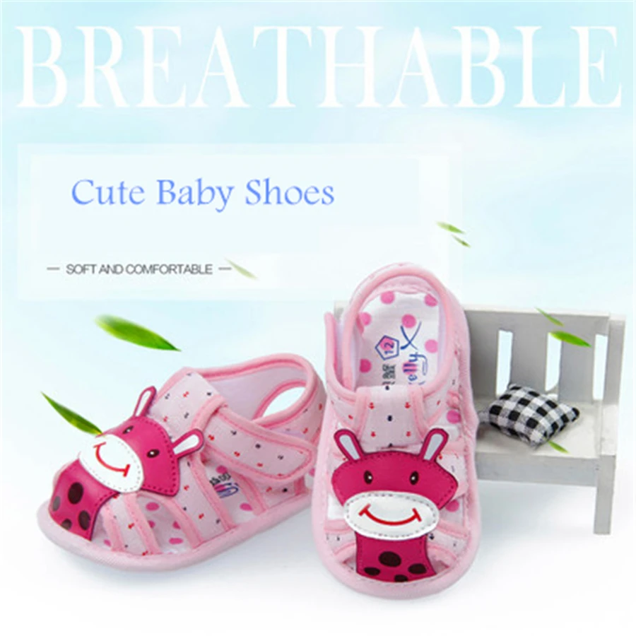 Summer Baby Shoes Princess 1 Year Anti Slip Footwear Fashion Cute