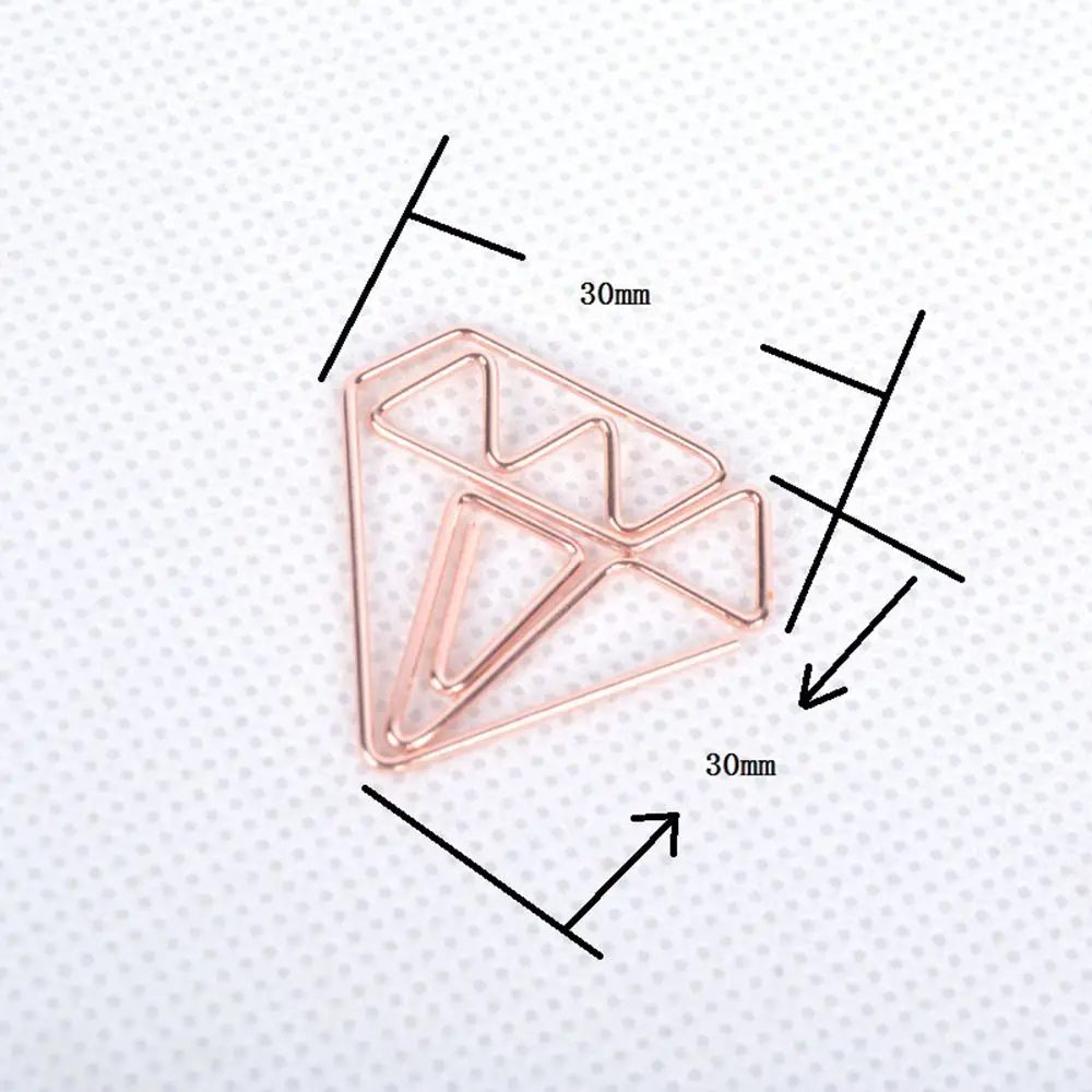 1 шт. розовое золото алмаз милый зажим для бумаги Закладка креативный офисный зажим для бумаги хранения для офиса школы дома