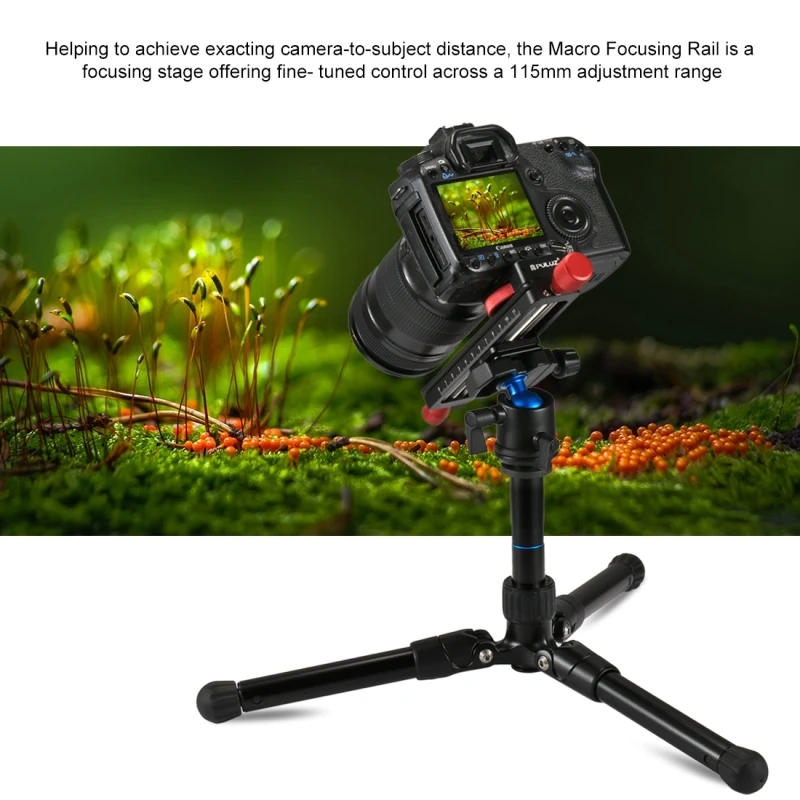 PULUZ Macro Focando Rail Slider Close-up Tiro