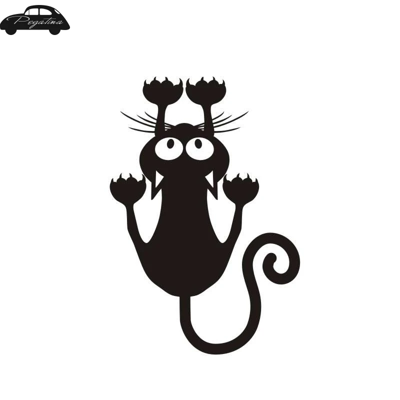 Pegatina Car Cat Sticker Pet Shop Decal Posters Vinyl Wall Art Decals Quadro Parede Decor Mural Cat Pussy Sticker