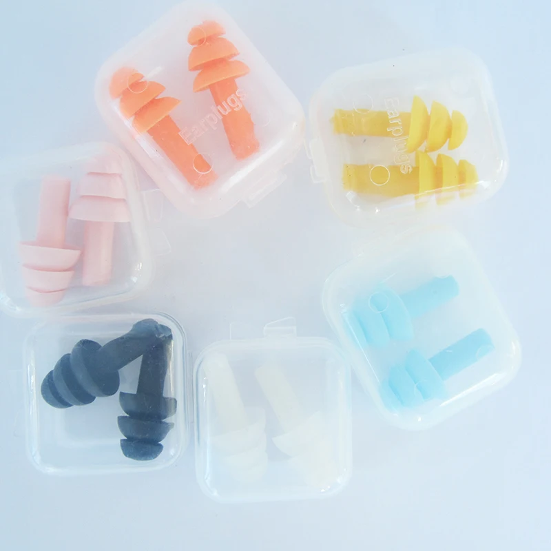 KopiLova 6pairs Noise Silicone Ear Plugs Noise Reduction Ear Protector Sound proof Ear Buds For Sleeping Studying Swimming KopiLova 6pairs Noise Silicone Ear Plugs Noise Reduction Ear Protector Sound proof Ear Buds For Sleeping Studying Swimming