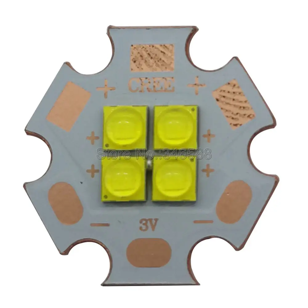 Фонарь светодиодный с 4 светодиодами 20 Вт 3 в/6 в/12 В|led emitter|neutral whiteemitter led |
