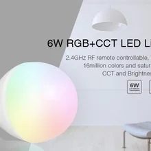 Mi светильник RGB+ CCT 6 Вт Светодиодная лампа 2,4 ГГц E27 умный мобильный телефон wifi светодиодный светильник лампа AC85V-265V светильник с регулируемой яркостью s