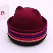Newborn Toddler Baby Kids Girl Boy Fashion Bear Hats Visor Little Ear Cap Warm Hat Cute Babies Kid Cartoon Caps Wool Hat