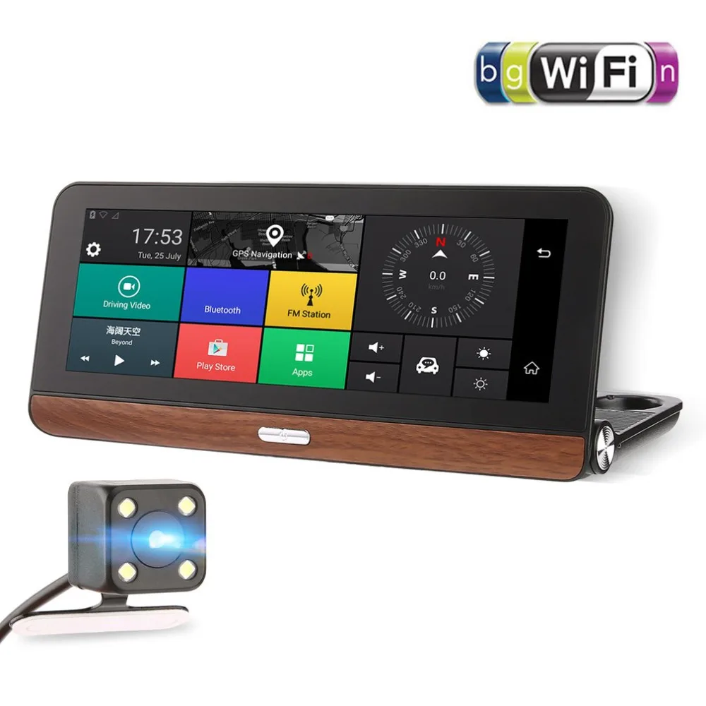 HD 1080P 7 inch Touch Screen Car DVR Smart 32G Car Rear View Mirror