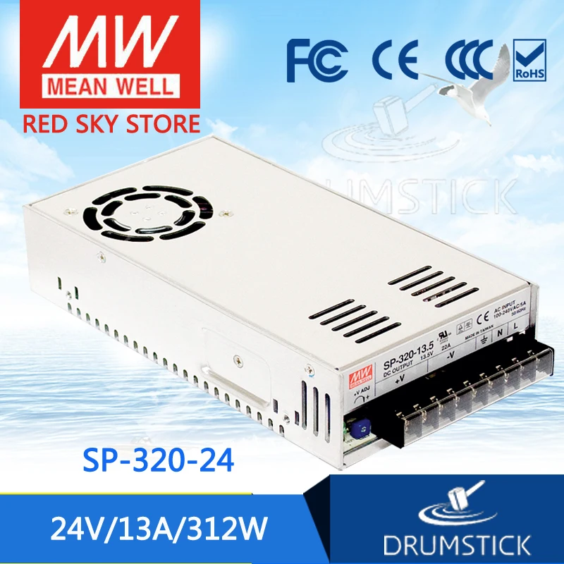 

MEAN WELL SP-320-24 24V 13A meanwell SP-320 312W Single Output with PFC Function Power Supply