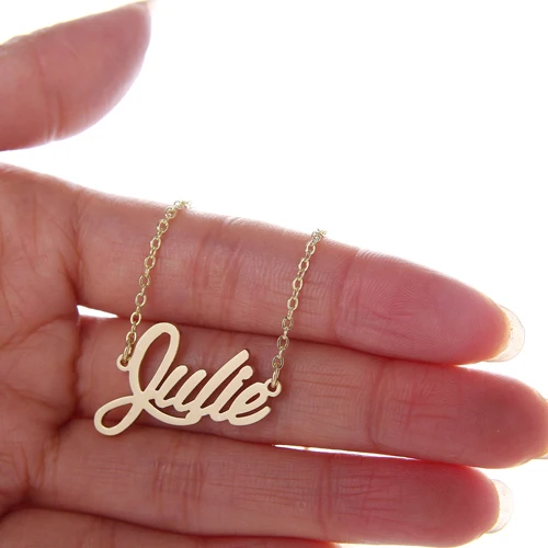 Aoloshow Stamped Necklace Name \